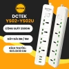 Ổ Cắm Đa Năng DCTEK 2.500W, 3 USB, Nhựa PC Chống Cháy Giật, Dây dài 3-5m - Giá chỉ 99.000 VND