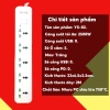 Ổ Cắm Đa Năng DCTEK 2.500W, 3 USB, Nhựa PC Chống Cháy Giật, Dây dài 3-5m - Giá chỉ 99.000 VND 3