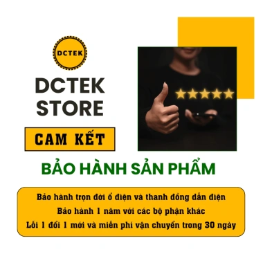 Ổ Cắm Đa Năng DCTEK 2.500W, 3 USB, Nhựa PC Chống Cháy Giật, Dây dài 3-5m - Giá chỉ 99.000 VND