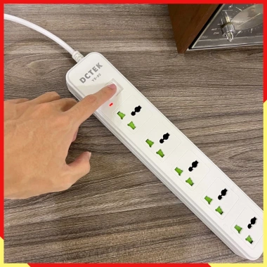 Ổ Cắm Đa Năng DCTEK 2.500W, 3 USB, Nhựa PC Chống Cháy Giật, Dây dài 3-5m - Giá chỉ 99.000 VND 8 Ổ Cắm Đa Năng DCTEK 2.500W, 3 USB, Nhựa PC Chống Cháy Giật, Dây dài 3-5m - Giá chỉ 99.000 VND 8