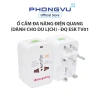 Ổ cắm đa năng Điện Quang du lịch ĐQ ESK TV01 - Bảo hành 12 tháng, giá 119.000₫