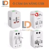 Ổ cắm đa năng du lịch quốc tế UT2A 2 cổng USB, giá chỉ 119.000 VND, giảm mạnh 7