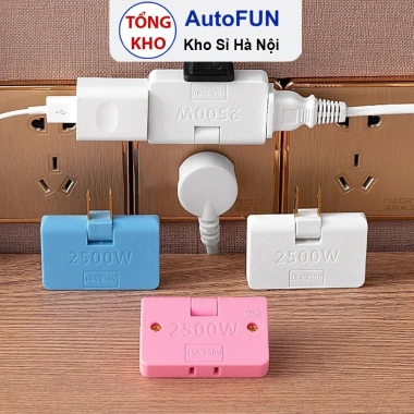 Ổ Cắm Đa Năng Xoay J6 - Tiện Lợi, Gọn Nhẹ, Kết Nối 3 Thiết Bị Cùng Lúc, Giá 12.500 VND