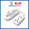 Ổ cắm điện 2 lỗ Vinakip S11 dây dài 2m/3m, công suất 10A, giá tốt 46.000₫ - MITTA
