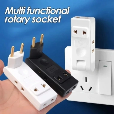 Ổ cắm điện 4 trong 1 EU đa năng - Xoay 180 mở rộng tường, phụ kiện du lịch, nguồn di động - Giá chỉ 60.940₫