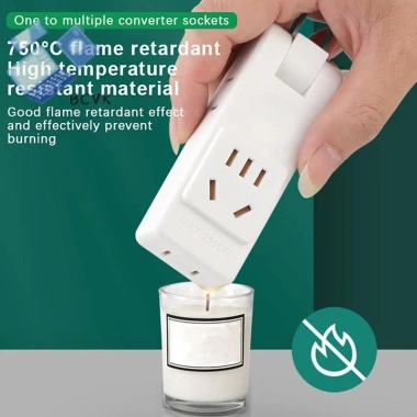 Ổ cắm điện 4 trong 1 US xoay đa năng - Bộ chuyển đổi nguồn di động, mở rộng tường du lịch, an toàn, giá ưu đãi 2