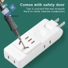 Ổ cắm điện 4 trong 1 US xoay đa năng - Bộ chuyển đổi nguồn di động, mở rộng tường du lịch, an toàn, giá ưu đãi 3