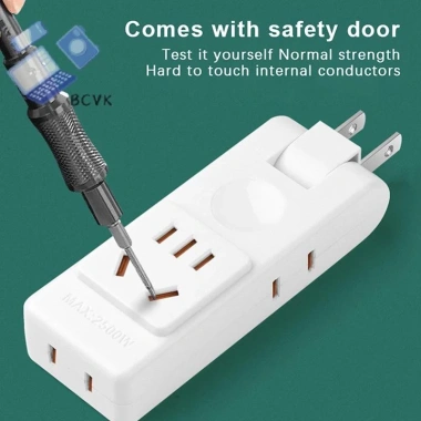 Ổ cắm điện 4 trong 1 US xoay đa năng - Bộ chuyển đổi nguồn di động, mở rộng tường du lịch, an toàn, giá ưu đãi 3