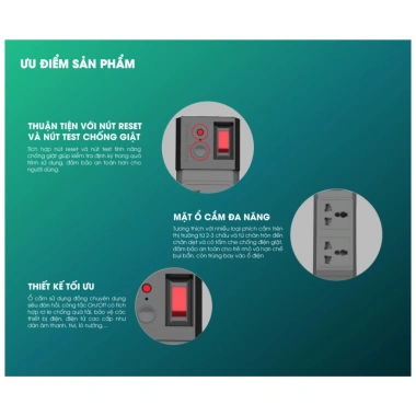 Ổ cắm điện chống giật Rạng Đông OC04 3m/5m - Bảo vệ an toàn, giá ưu đãi 320k 7