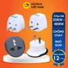 Ổ cắm điện chuyển đổi 3 chấu sang 2 chấu HOTECH TH3H 2.500-4.000W, chống cháy, an toàn, tiêu chuẩn EU, 10.000đ