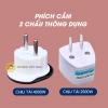 Ổ cắm điện chuyển đổi 3 chấu sang 2 chấu HOTECH TH3H 2.500-4.000W, chống cháy, an toàn, tiêu chuẩn EU, 10.000đ 4