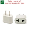 Ổ cắm điện chuyển đổi chân dẹp sang chân tròn cho phích cắm Việt Nam - Giá 8.400₫