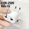 Ổ cắm điện chuyển đổi chân dẹp sang chân tròn cho phích cắm Việt Nam - Giá 8.400₫ 9
