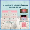 Ổ Cắm Điện Chuyển Đổi tích hợp Đèn Ngủ và Sạc USB - Giá chỉ 29.000 VND, tiết kiệm năng lượng