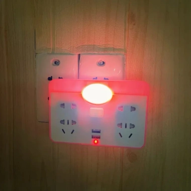 Ổ Cắm Điện Chuyển Đổi tích hợp Đèn Ngủ và Sạc USB - Giá chỉ 29.000 VND, tiết kiệm năng lượng
