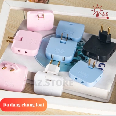 Ổ cắm điện đa năng 3 ngõ, xoay 180 độ, công suất 2.500W, mẫu mã đa dạng, giá chỉ 17.000đ 3