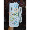 Ổ cắm điện đa năng 3m dài hình Hoa Mai, chống giật thông minh 2.200W USB 6