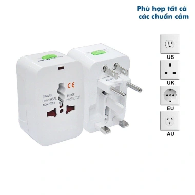 Ổ cắm điện đa năng 4 chân USB tiện lợi du lịch, giảm giá 55.000₫ (giá gốc 68.750₫)