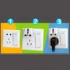 Ổ cắm điện đa năng ABS chịu nhiệt chuyển 2 chân sang 3 chân du lịch 45.000₫ 4