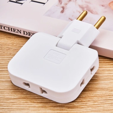 Ổ Cắm Điện Đa Năng Chia 3 Chân Tròn Xoay 180 Tiện Lợi Giá Ưu Đãi 21.900 VND