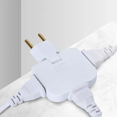 Ổ Cắm Điện Đa Năng Chia 3 Chân Tròn Xoay 180 Tiện Lợi Giá Ưu Đãi 21.900 VND