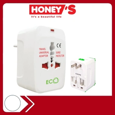 Ổ cắm điện đa năng du lịch Honey's ABS chống va đập, chống cháy, lỗ đồng an toàn - Giá chỉ 39.500 VND