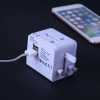 Ổ cắm điện đa năng du lịch quốc tế 2 cổng USB - Đen, chuẩn an toàn, giá chỉ 44.550₫ 2