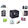 Ổ cắm điện đa năng du lịch quốc tế 2 cổng USB - Đen, chuẩn an toàn, giá chỉ 44.550₫ 3