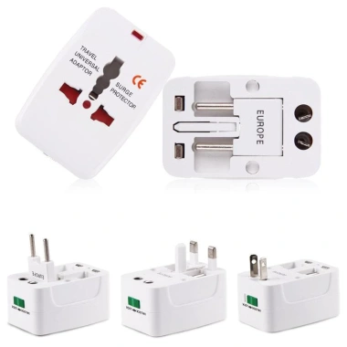 Ổ cắm điện đa năng du lịch quốc tế (dẹt, tròn, vuông) 10A 2.500W - Giá 42.599₫