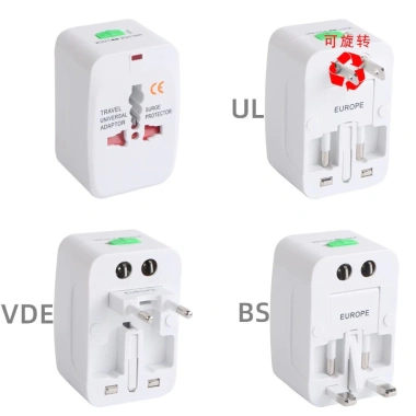 Ổ cắm điện đa năng du lịch quốc tế (dẹt, tròn, vuông) 10A 2.500W - Giá 42.599₫