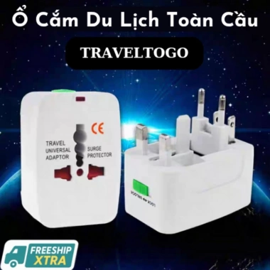 Ổ cắm điện đa năng du lịch Universal Travel Adapter nhiều đầu - Tương thích toàn cầu, an toàn, giảm giá 59.000₫