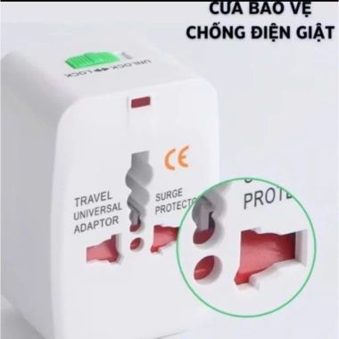 Ổ cắm điện đa năng du lịch Universal Travel Adapter nhiều đầu - Tương thích toàn cầu, an toàn, giảm giá 59.000₫ 3 Ổ cắm điện đa năng du lịch Universal Travel Adapter nhiều đầu - Tương thích toàn cầu, an toàn, giảm giá 59.000₫ 3