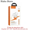 Ổ cắm điện đa năng Hoco AC6 10A/250V chân cắm tròn, thiết kế nhỏ gọn tiện lợi cho công tác và du lịch