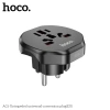 Ổ cắm điện đa năng Hoco AC6 10A/250V chân cắm tròn, thiết kế nhỏ gọn tiện lợi cho công tác và du lịch 8