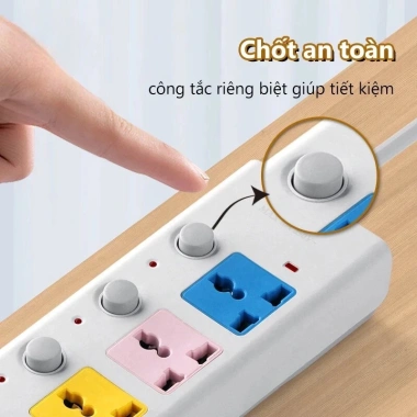 Ổ Cắm Điện Đa Năng USB 4 Ngõ, Chống Giật, Có Chốt An Toàn, Tiết Kiệm Không Gian, Giá Chỉ 60.000₫