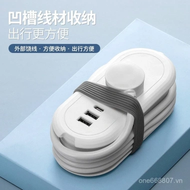 Ổ cắm điện di động đa năng - USB, Type-C, rút lại, dây nối dài, du lịch sinh viên