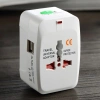 Ổ Cắm Điện Du Lịch 2 Cổng USB + Type-C, Hỗ Trợ 150 Quốc Gia, 2.400mA - Giá 110k 4