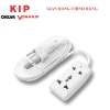 Ổ cắm điện du lịch 2 ổ S11 OC16 OC17 Vinakip dây 2m-3m trắng 10A 250V - Giá chỉ 44.160đ 2