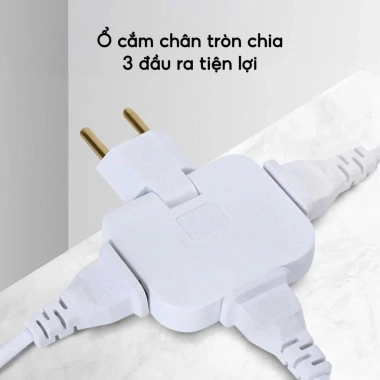 Ổ Cắm Điện Du Lịch 3 Cổng Xoay 360 độ Nhỏ Gọn 2.500W - Giá 12.400₫ 2 Ổ Cắm Điện Du Lịch 3 Cổng Xoay 360 độ Nhỏ Gọn 2.500W - Giá 12.400₫ 2