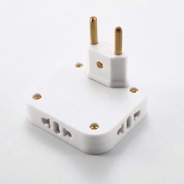 Ổ Cắm Điện Du Lịch 3 Cổng Xoay 360 độ Nhỏ Gọn 2.500W - Giá 12.400₫