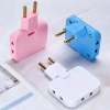 Ổ Cắm Điện Du Lịch 3 Cổng Xoay 360 độ Nhỏ Gọn 2.500W - Giá 12.400₫ 10