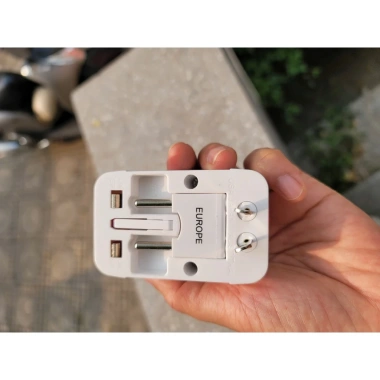 Ổ cắm điện du lịch đa năng - Bộ chuyển đổi phích cắm toàn cầu, hỗ trợ 220V, giá chỉ 65.000₫ 5