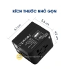 Ổ cắm điện du lịch Hotech 1.500W sạc nhanh PD20W đa năng, chống cháy, chống giật, mọi loại chân cắm OCDCH 8