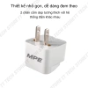 Ổ cắm điện du lịch MPE-AD1 chuyển 2 chấu sang 3 chấu, nhỏ gọn, tiện dụng, an toàn, 39.000đ 4
