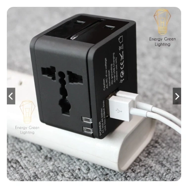 Ổ cắm điện Energy Green Lighting OC-122 đa năng 2 cổng USB AC Adapter Giá 48.600₫ 4