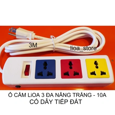 Ổ CẮM ĐIỆN LiOA 3 ĐA NĂNG có Dây Tiếp Đất - An Toàn, Tiện Lợi, Giá 178.000₫