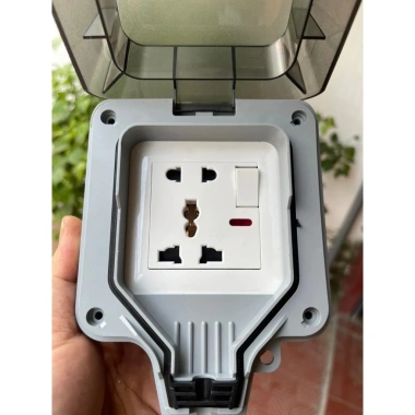 Ổ cắm điện ngoài trời IP67 chống nước – Dễ lắp, an toàn cho sân vườn, miễn phí giao hàng, 60.000₫ 3