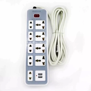Ổ Cắm Điện Power Strip Đa Năng Thông Minh 5 Plug + 2 USB, 9 Socket Universal, Giá 60.000₫