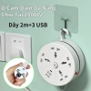 Ổ Cắm Điện Thông Minh 2m 3 USB, Công Suất 2.500W, Đa Năng, Dây Dài 2m