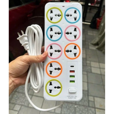Ổ Cắm Điện Thông Minh 8 Lỗ 4 USB - An Toàn, Chống Giật, Chịu Tải 2.200W, Giá Ưu Đãi 110k 7